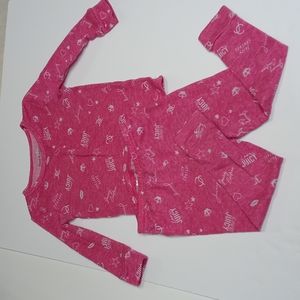 Juicy Couture 24M pink 2 peice pajamas set